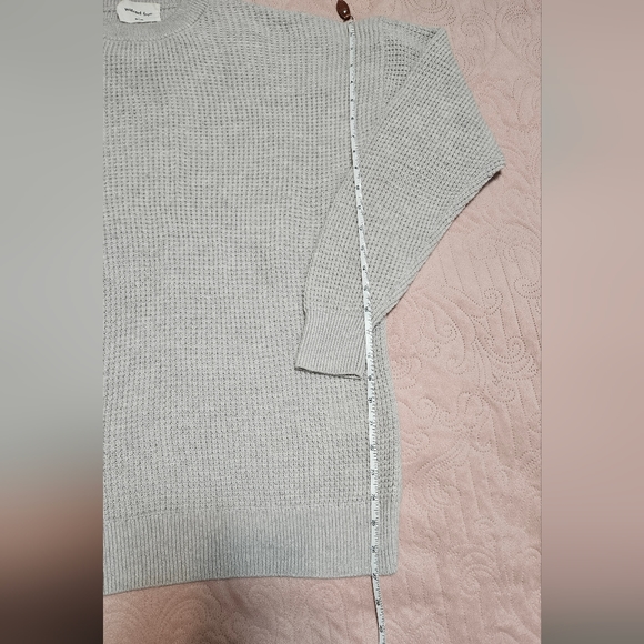 Aritzia Wilfred Free Hillside Wool Waffle Knit Sweater Crewneck Sz L - Picture 8 of 9